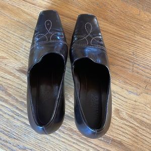 Brown leather Franco Sarto shoes